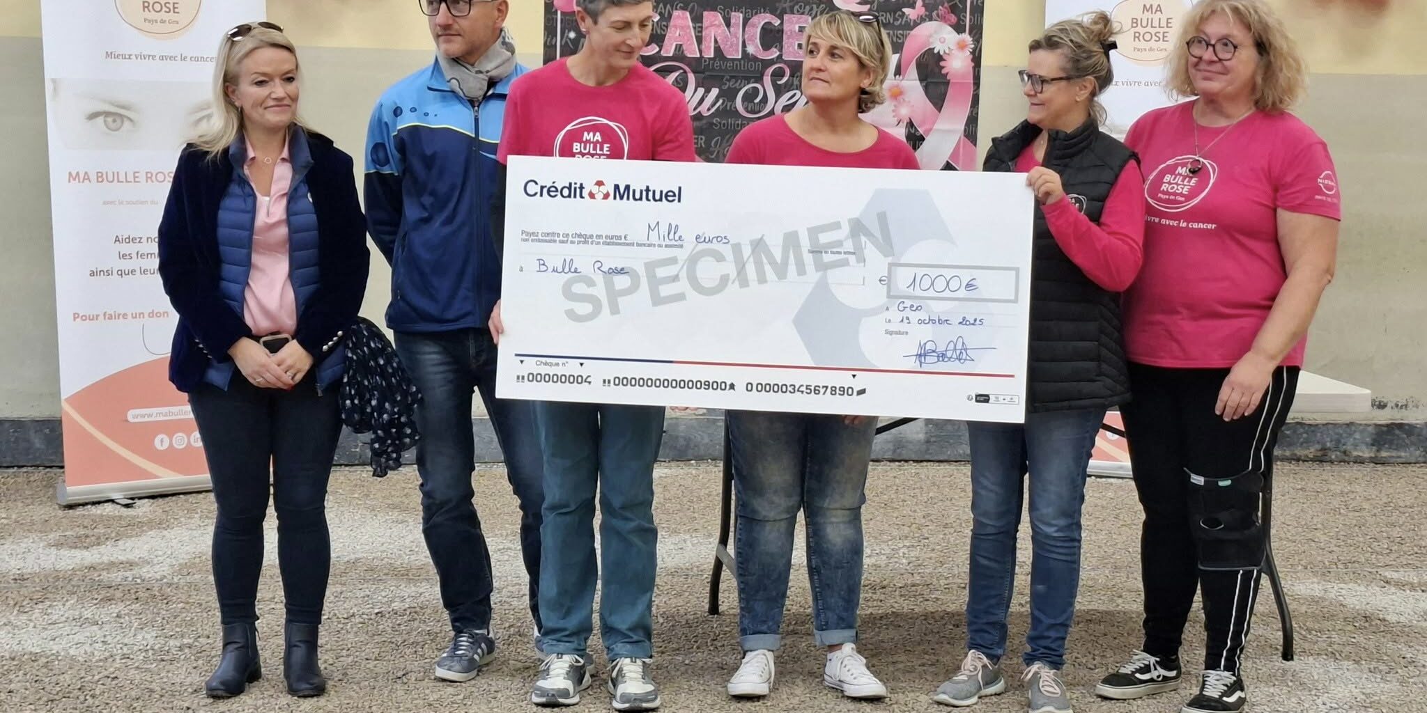 Petanque Gessienne remise de cheque