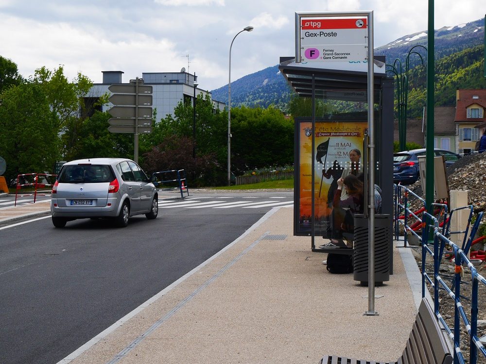 Avenue de la Gare_arrêts de bus en 2019