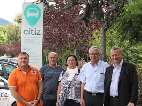 inauguration station d'autopartage CITIZ le 12.07.2017